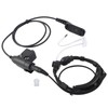 7.1mm Throat Mic Earpiece Retractable Walkie Talkie Headset with U94