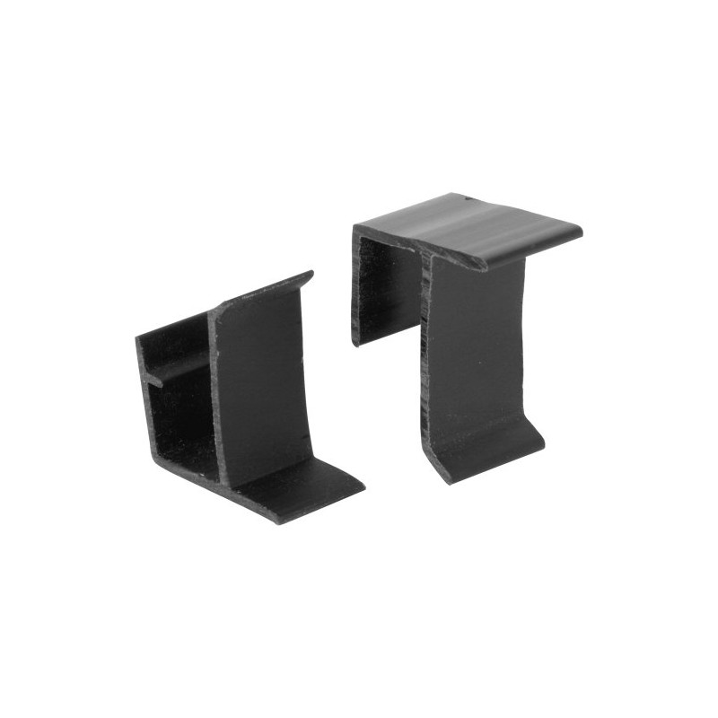 Prime-Line L 5799 Screen Frame Holder, Top and Bottom, Black,