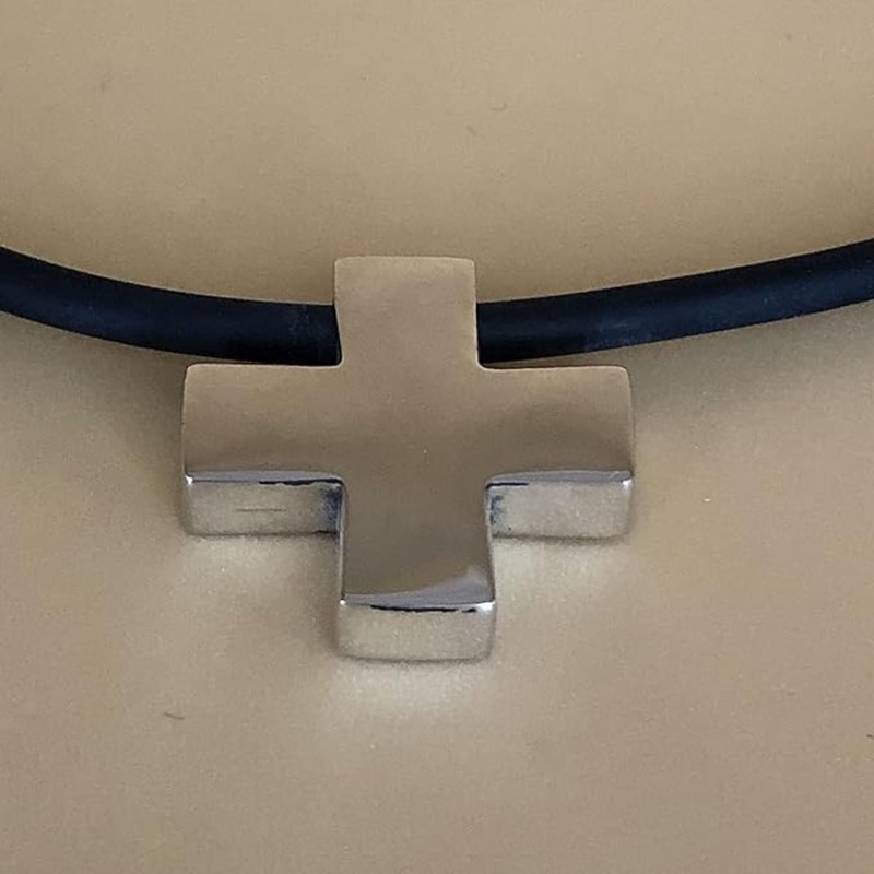 TClaudia, Cruz de Plata 925 Suiza, collares para mujer y