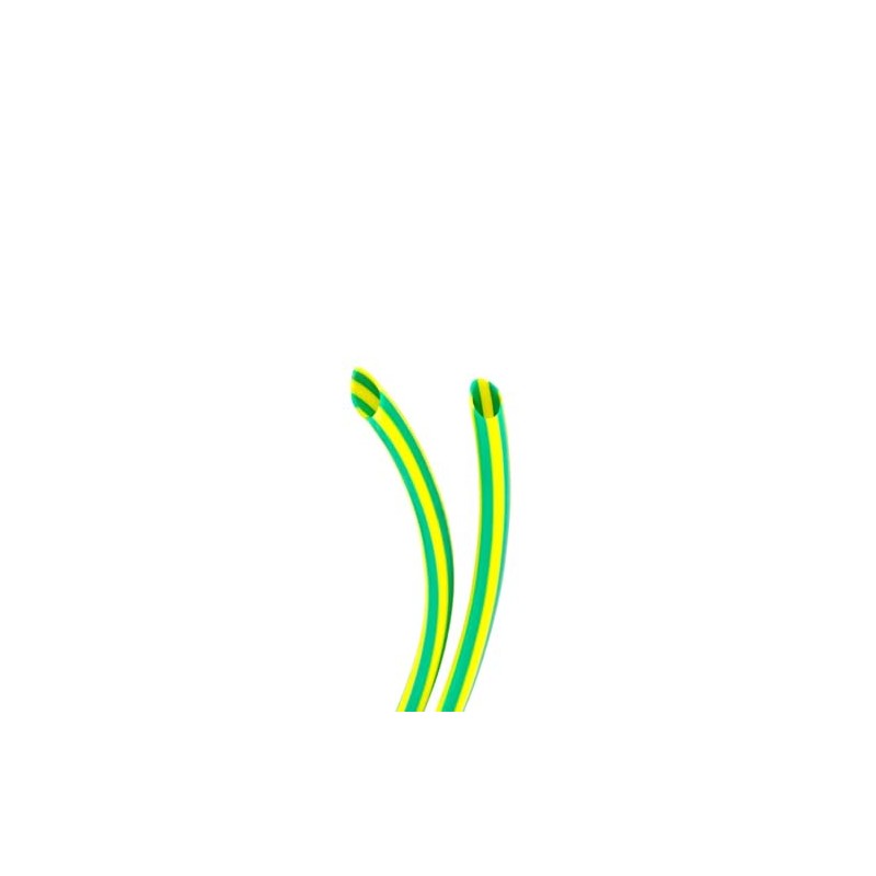 3mm Earth Sleeving PVC Green & Yellow 3.0mm Electrical Wire