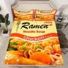 Feelyou Japanese Ramen Queen Size Bed Sheet Set (3 Piece
