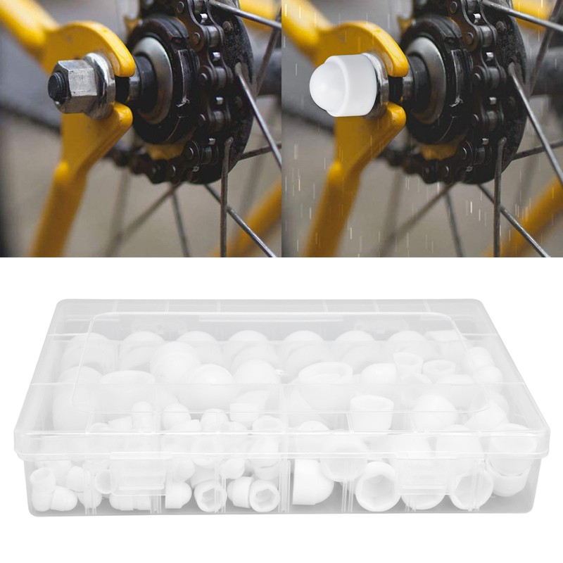 160Pcs Hex Nut Cover Bolt Screw Caps Assortment Kit M4