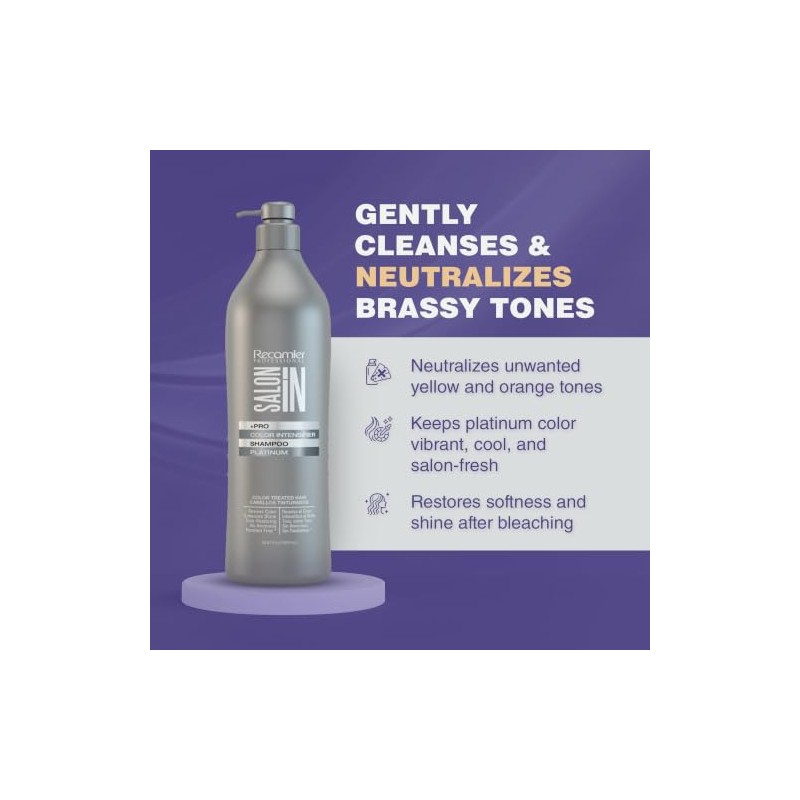 Saloon in Color intensifier shampoo Platinium 33.oz