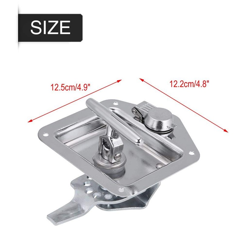Qiilu T Shape Handle Lock Tools Stainless Steel Folding T-Handle