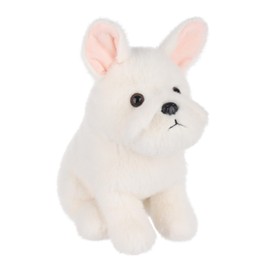 Apricot Lamb French Bulldog Cream-Dog Puppy, Plush Toy, Fluffy Stuffed Toy for Playing, Cosy Cuddly Toy, Plush French Bulldog Dog, Cream Colour