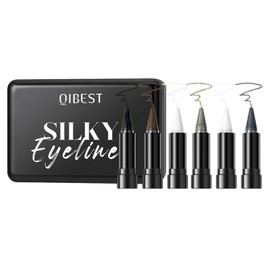6 Colors Eyeliner Pen Set, Gel Eyeliner Shadow Pencil, Matte & Peal Eye Liner Kit, Muti-Use Long Lasting Silky Eye liner Eyeshadow Makeup
