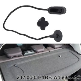 CANJPTON Parcel Shelf String Cord 2423830 Compatible with Ford Fiesta MK8 2017-2021 Rear Parcel Shelf Strap Black