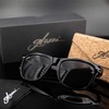 glozzi lightweight wooden sunglasses with wooden arms for men and