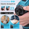 18V Lithium Screwdriver Adjustable 2 Speed Control Modes Multifunctional Repairing