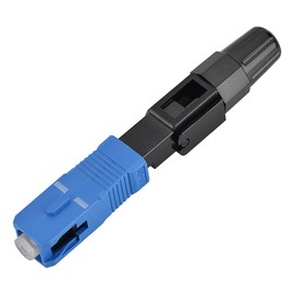 Fibre Optic Connector, Pack of 10 SC UPC Fibre Connectors, Stable Performance, SC Fibre Optic Quick Connector, Quick Adapter, Single Mode for FTTH ODF