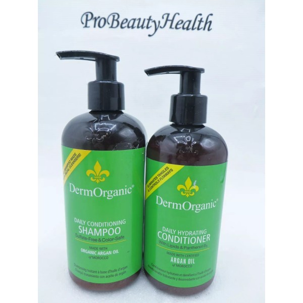 Dermorganic Argan Oil Shampoo 12 oz & Conditioner 10 oz