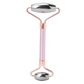 Face Roller Terahertz Power Stone Facial Beauty Roller Massager Gua Sha Massage ToolPink