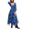 Free People Women's Morning Glory Maxi, Dutch Blue Combo