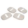 4PCS Door Lock Striker Cover Stainless Steel Strong Protection Replacement