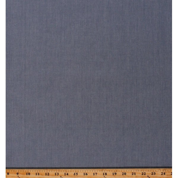 Robert Kaufman Chambray Shirting Denim Blue Fine Weave Minimum Slub