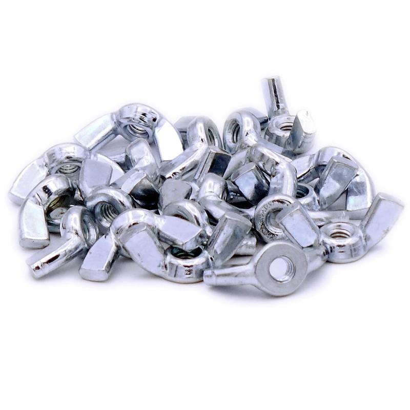M4 (4mm) Wing Nut - Steel (Pack of 20)
