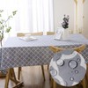 Excovip Cotton Linen Fabric Tablecloth, Waterproof Oil Proof Spill Proof