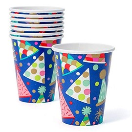 Caspari Party Hats Paper Cups - 8 Per Package (14620CP)