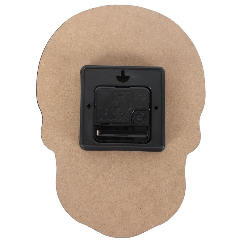 Something Different Candy Skull Clock, Pink