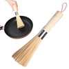 Cleaning Brush, Wooden Scrub Brush, with Hangable Loop, Ergonomic Pan