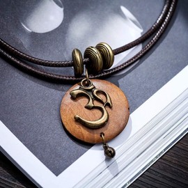 EXINOX Buddhist OHM Pendant Necklace OHM Aum | Women | Yoga | Yoga, Stainless Steel