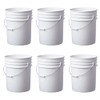 6 Pack | Premium 5 Gallon Bucket, Food Grade BPA