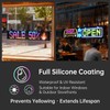 Katemily 15"x4" Programmable LED Sign for Storefronts, Bluetooth APP Control,