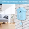 HERCHR Modern Cuckoo Clock, Birdhouse Blue Wall Clock, Cuckoo Clock