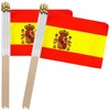 TSMD Spain Stick Flag Spanish Small Mini Hand Held Flags,5x8