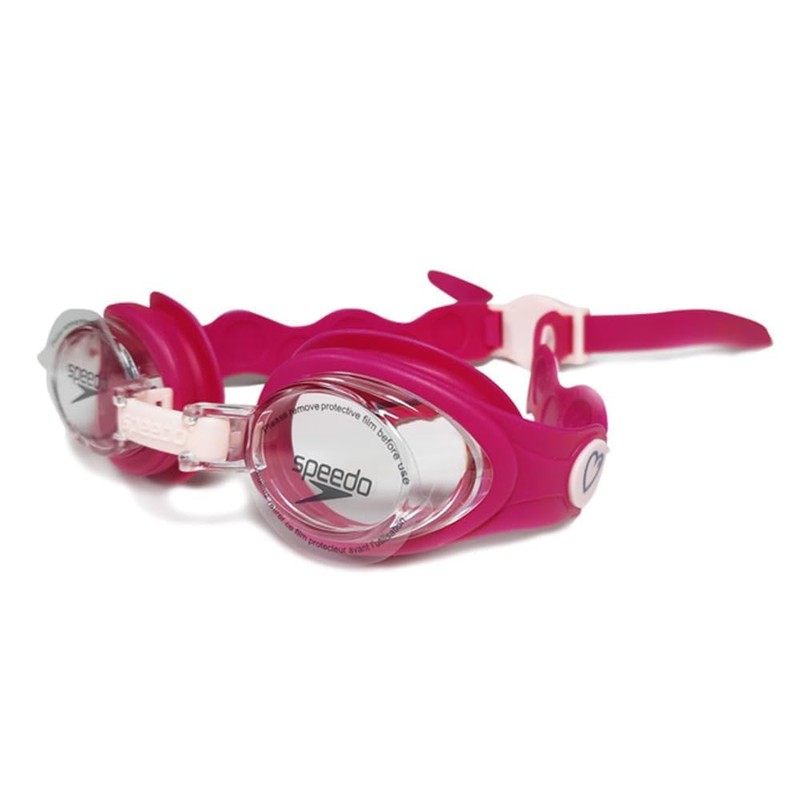 Speedo Unisex Kinder Infant Illusion Schwimmbrille, Rosa, Einheitsgröße