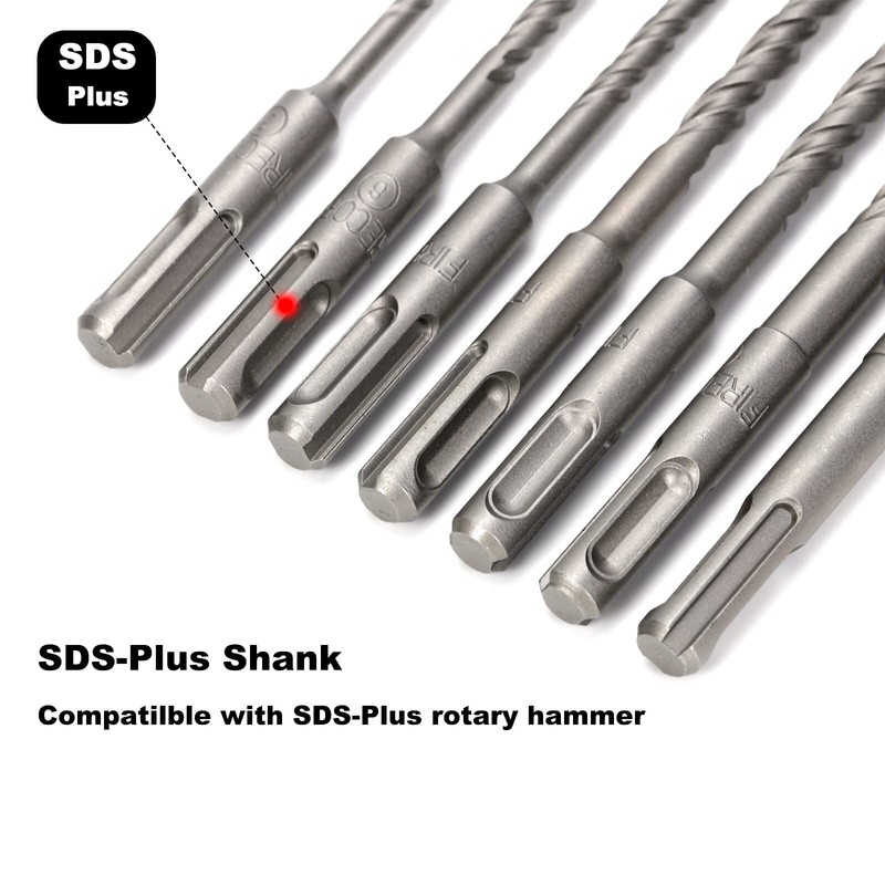 SDS Drill Bit Set, Firecore SDS Plus Concrete Drill Set