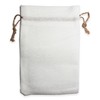 N'icePackaging - 12 Qty - Natural White Burlap Fabric Drawstring