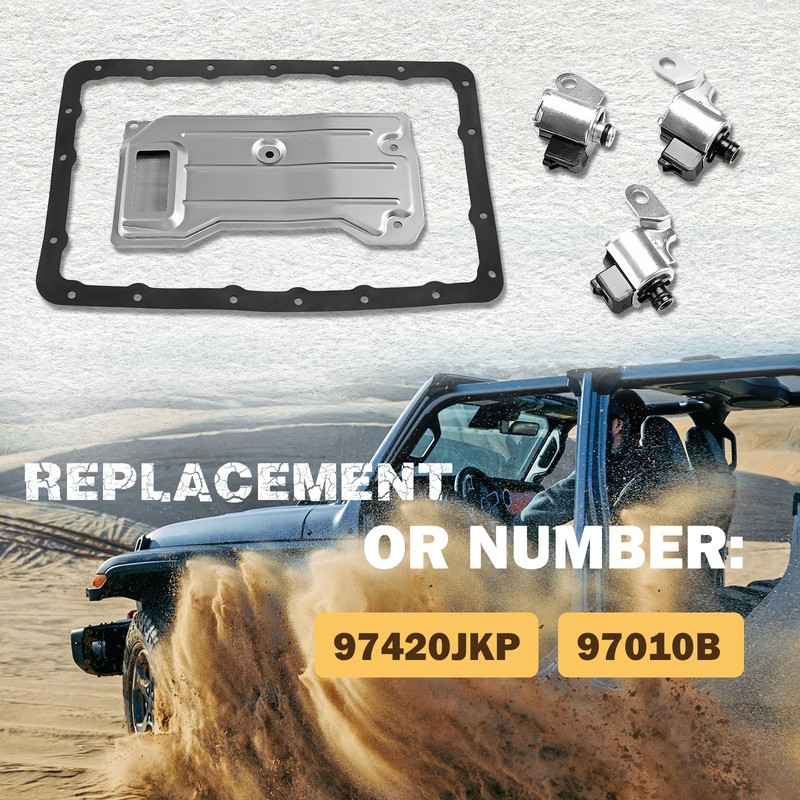WildGear Transmission Shift solenoid Kit Fit for Jeep A340 AW4