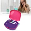 Bento Lunch Box ABS Separate Compartments with Buckle Handle Leakage