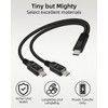 GELRHONR Short USB C Multi Splitter Charging Cable 5V,2 in