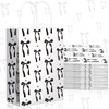 Kolldenn 16 Pcs Coquette Black Bow Paper Gift Bags Women