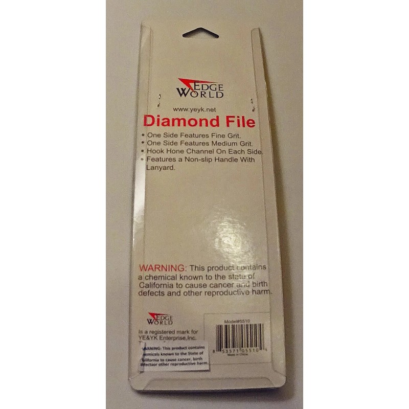 Edge World 6" Diamond File w/Sheath