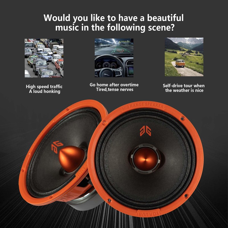 GRTSKY MX65E2 Loudspeaker 6.5 Inch Midrange 480 Watts 4 Ohms
