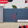 KOTARBAU® Door Handle Set 92 mm Long Plate Brown Profile