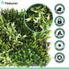 SunnyRoyal 6 Pcs Artificial Boxwood Panel 20"x20" 3D Topiary Hedge