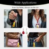 Tonsamvo Lip Balm Cap Holder with Keychain, Portable Replacement Cover