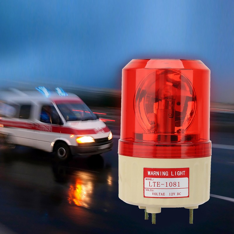 DC 12V Flash Rotary Warning Light Alarm Lamp Factory Construction