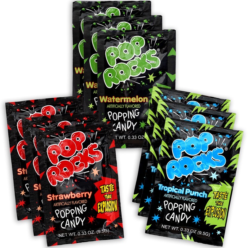 The Hampton Candy Company Pop Rocks Candy 9 Pack, 3