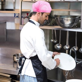 PRETYZOOM 100 Gorros Desechables De Malla No Tejida Para El Cabello Redecillas De Malla Transpirables Y CóModas Cubierta Universal Para Uso En Servicio De Comida Y Hogar