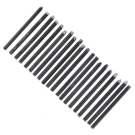 Professional Metal Chisel for Jewelry, Steel Punches Flower Punch Stamp Set Anvil Equipment Kit Jewelry Tools for Processing Making Carving Mold DIY Hand Carved Texture Appearance (20Pcs)