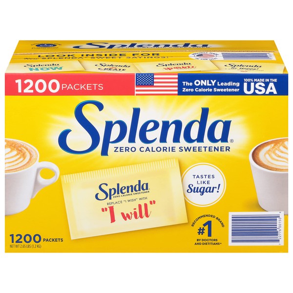 SPLENDA No Calorie Sweetener, Single-Serve Packets (1200 Count)