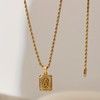 Hermah Initial A-Z Alphabet Capital Letter Pendant Necklace For Men