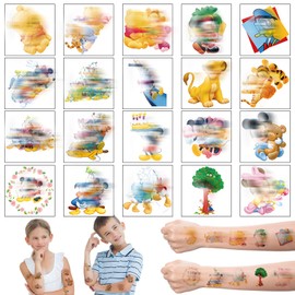 Children's Tattoos, 20 Sheets Mouse Tattoos Children Waterproof Temporary Tattoo Miky Children's Tattoos Skin-Friendly for Girls Boys Children's Birthday Gift Party