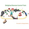 Electric Train for Wooden Track, Remote Control Train Toy, Motorized