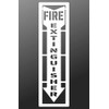 Fire Extinguisher Sign Spray Paint Airbrush Stencil - Mylar Reusable